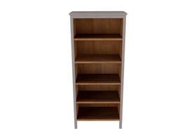 3d rendering empty wooden cabinet shelf photo