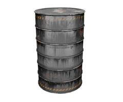 3d rendering industrial oil drum. photo