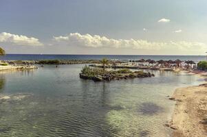 Panorama of Puerto Aventura's Beach photo