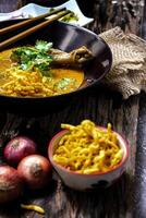 Khao Soi with Chicken in Thailand photo