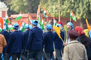 Delhi, India - December 26 2023 - Veer Bal Diwas commemorates the martyrdom of the four sons of tenth and last Sikh Guru Gobind Singh, In Jan 2021 PM Modi announced Dec 26 observed as Veer Bal Diwas photo