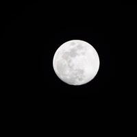 Full moon in the dark sky during night time, Great super moon in sky photo