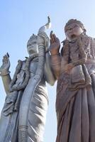 Big statue of Lord Sita Ram near Delhi International airport, Delhi, India, Lord Ram and Sita big statue touching sky at main highway Mahipalpur, Delhi photo