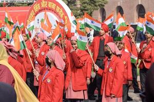 Delhi, India - December 26 2023 - Veer Bal Diwas commemorates the martyrdom of the four sons of tenth and last Sikh Guru Gobind Singh, In Jan 2021 PM Modi announced Dec 26 observed as Veer Bal Diwas photo