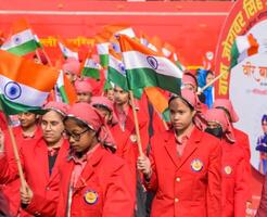Delhi, India - December 26 2023 - Veer Bal Diwas commemorates the martyrdom of the four sons of tenth and last Sikh Guru Gobind Singh, In Jan 2021 PM Modi announced Dec 26 observed as Veer Bal Diwas photo