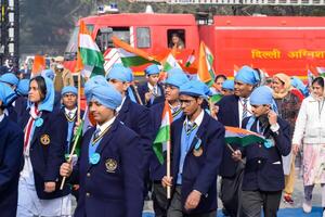 Delhi, India - December 26 2023 - Veer Bal Diwas commemorates the martyrdom of the four sons of tenth and last Sikh Guru Gobind Singh, In Jan 2021 PM Modi announced Dec 26 observed as Veer Bal Diwas photo
