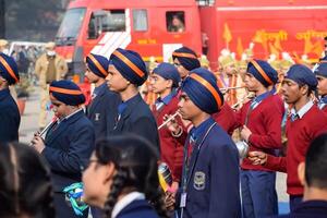 Delhi, India - December 26 2023 - Veer Bal Diwas commemorates the martyrdom of the four sons of tenth and last Sikh Guru Gobind Singh, In Jan 2021 PM Modi announced Dec 26 observed as Veer Bal Diwas photo