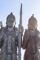 Big statue of Lord Sita Ram near Delhi International airport, Delhi, India, Lord Ram and Sita big statue touching sky at main highway Mahipalpur, Delhi photo