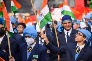 Delhi, India - December 26 2023 - Veer Bal Diwas commemorates the martyrdom of the four sons of tenth and last Sikh Guru Gobind Singh, In Jan 2021 PM Modi announced Dec 26 observed as Veer Bal Diwas photo