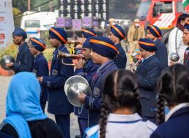 Delhi, India - December 26 2023 - Veer Bal Diwas commemorates the martyrdom of the four sons of tenth and last Sikh Guru Gobind Singh, In Jan 2021 PM Modi announced Dec 26 observed as Veer Bal Diwas photo