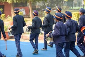 Delhi, India - December 26 2023 - Veer Bal Diwas commemorates the martyrdom of the four sons of tenth and last Sikh Guru Gobind Singh, In Jan 2021 PM Modi announced Dec 26 observed as Veer Bal Diwas photo