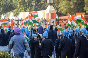 Delhi, India - December 26 2023 - Veer Bal Diwas commemorates the martyrdom of the four sons of tenth and last Sikh Guru Gobind Singh, In Jan 2021 PM Modi announced Dec 26 observed as Veer Bal Diwas photo