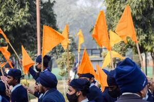 Delhi, India - December 26 2023 - Veer Bal Diwas commemorates the martyrdom of the four sons of tenth and last Sikh Guru Gobind Singh, In Jan 2021 PM Modi announced Dec 26 observed as Veer Bal Diwas photo