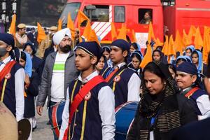 Delhi, India - December 26 2023 - Veer Bal Diwas commemorates the martyrdom of the four sons of tenth and last Sikh Guru Gobind Singh, In Jan 2021 PM Modi announced Dec 26 observed as Veer Bal Diwas photo