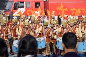 Delhi, India - December 26 2023 - Veer Bal Diwas commemorates the martyrdom of the four sons of tenth and last Sikh Guru Gobind Singh, In Jan 2021 PM Modi announced Dec 26 observed as Veer Bal Diwas photo