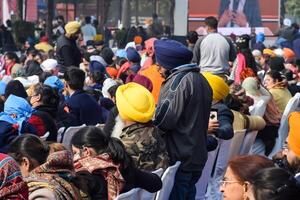 Delhi, India - December 26 2023 - Veer Bal Diwas commemorates the martyrdom of the four sons of tenth and last Sikh Guru Gobind Singh, In Jan 2021 PM Modi announced Dec 26 observed as Veer Bal Diwas photo