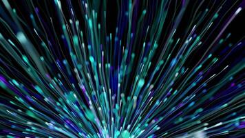 optique fibre haute vitesse Les données transfert ai réseau abstrait particules video