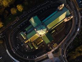 Views of Galway Cathedral in Galway, Ireland by Drone photo