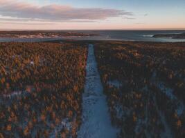 Views of Sodra Berget in Sundsvall, Sweden by Drone photo