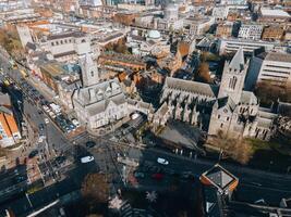 Christ Church Cathedral in Dublin, Ireland by Drone photo