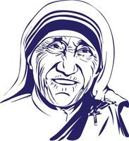 madre teresa, Arte vector