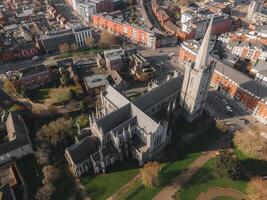 St. Patrick's Cathedral in Dublin, Ireland by Drone photo