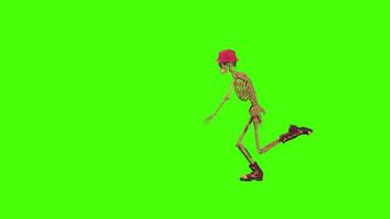 Skeleton Dance Green Screen video