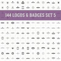 Vintage logos design templates set. vector