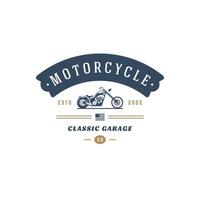 Motorcycle club logo template design element vintage style vector