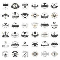 Vintage Logos Design Templates Set. vector