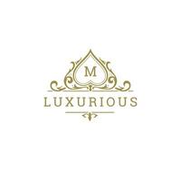 Luxury logo crest template design illustration. vector