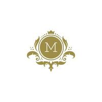 Luxury logo crest template design illustration. vector