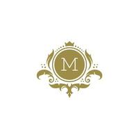 Luxury logo crest template design illustration. vector