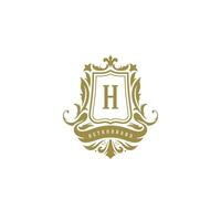 Luxury logo crest template design illustration. vector