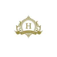 Luxury logo crest template design illustration. vector