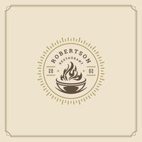 Restaurant logo template illustration good for restaurant menu vector