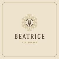 Restaurant logo template illustration good for restaurant menu vector