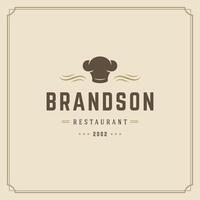 Restaurant logo template illustration good for restaurant menu vector