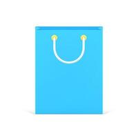 azul compras bolso 3d icono ilustración vector