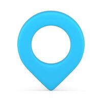 realista azul mapa alfiler 3d icono GPS posición localizar isométrica ilustración vector