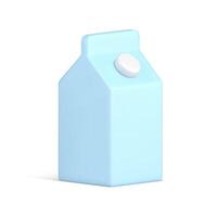 White cardboard box with lid shopping drink beverage container realistic 3d icon illustration vector