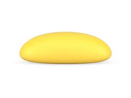 amarillo trigo hecho en casa largo pan Fresco horneando comida producto realista 3d icono ilustración vector