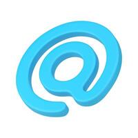 Decorative blue WWW label internet contact communication website finding realistic 3d icon vector