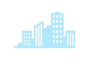 Metropolis cityscape modern downtown landscape exterior realistic 3d icon illustration vector