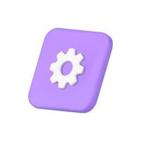 Internet customer support online assistance consulting application purple button 3d icon vector