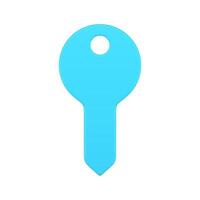Key entrance access web cyberspace user interface confidential privacy control 3d icon vector