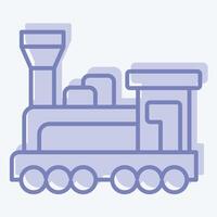 Icon Engine. related to Train Station symbol. two tone style. simple design illustration vector