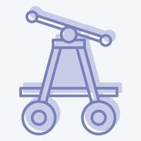 Icon Pump Trolley. related to Train Station symbol. two tone style. simple design illustration vector