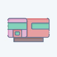 Icon Train. related to Train Station symbol. doodle style. simple design illustration vector