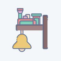 Icon Train Bell. related to Train Station symbol. doodle style. simple design illustration vector